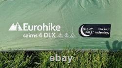 Eurohike Cairns 4 Camping Camping Tente Randonnée Sac À Dos Quatre Couchettes Vert
