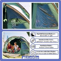 Eurohike tente Nightfall Deluxe Cairns 4 personnes avec chambre et espace porche