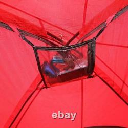 Family Camping Tent Outdoor Waterproof Stakes 3 Chambre 10 Personne Grande Taille Rouge