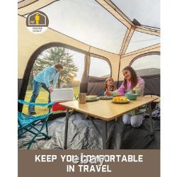 FanttikOutdoor Zeta C6 Pro Max tente de camping 6 personnes, installation en 60 secondes, coupe-vent