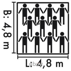 GRANDE TENTE MILITAIRE DE CAMP DE BASE POUR ARMÉE DE 11 HOMMES 5x5m 100% PolyToile Neuve