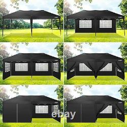 Gazebo Pop Up 3 X3/6m Imperméable Tente Grande Fête De Mariage Camping Party Canopy