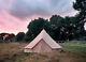 Glamping Toile De Coton Bell Tente 5m Imperméable Four-season Family Camping Yurts