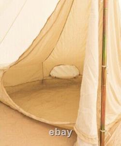 Glamping Toile De Coton Bell Tente 5m Imperméable Four-season Family Camping Yurts