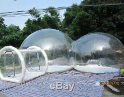 Gonflable De Qualité Commerciale Deux Chambres En Pvc Transparent Eco Dome Camping Bubble Tente Nouveau