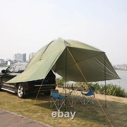 Grand Abri de Tente Arrière de Voiture Canopée Ombre Gazebo Auvent Camping Protection Solaire Vente de Coffre