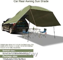 Grand Abri de Tente Arrière de Voiture Canopée Ombre Gazebo Auvent Camping Protection Solaire Vente de Coffre