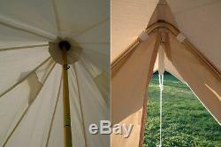 Grand Espace De Tente En Toile Imperméable Yourte Bell Avec Tente Zippée De 5m Bell