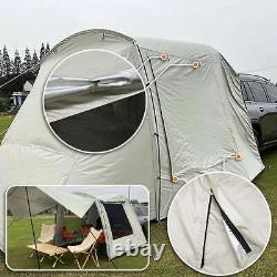 'Grand espace de tente de camping pour coffre de voiture imperméable à l'eau, extension pour abri de hayon de SUV au soleil'