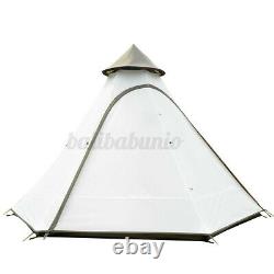 Grande Etanche Britannique Double Layer Family Indian Style Teepee Camping Tent Outdoor