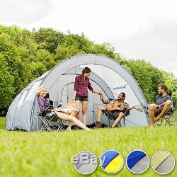 Grande Randonnée Voyage Camping Famille Imperméable Tente 6 Homme Gris Clair / Gris Foncé Au Royaume-uni
