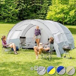 Grande Randonnée Voyage Camping Famille Imperméable Tente 6 Homme Gris Clair / Gris Foncé Au Royaume-uni