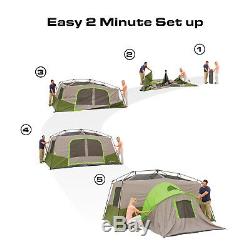 Grande Tente Cabine Instantanée Pour 11 Personnes Avec Chambre Privée, Camping En Plein Air