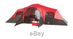 Grande Tente Camping Familiale Extérieure Rainfly Tentes Toutes Saisons 2 Chambres 10 Personnes