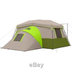 Grande Tente De Camping Pour 11 Personnes Instantanée Pop Up Cabine Extérieure Famille D'abri De 3 Chambres