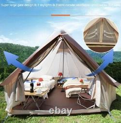 Grande Tente De Yourte Mongole Tente Bell Extérieur Imperméabilisant Glamping Camping 4m