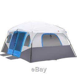 Grande Tente Extérieure Tente De Camping Familiale Double Couche Étanche 8-12 Personnes