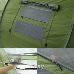 Grande Tente Famille 4 Personnes Camping Instant Pop Up Tents Imperméable Double Layer
