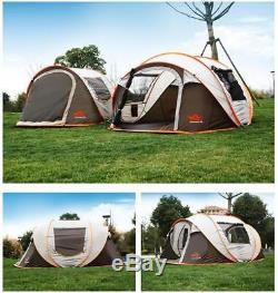 Grande Tente Ultra-légère Camping Tente Imperméable À L'eau Coupe-vent Automatique 5-8 Personnes