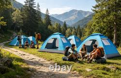 Grande tente de camping 2/3/4 personnes, tente légère d’extérieur, tente dôme 200x200 cm