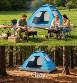 Grande tente de camping 2/3/4 personnes, tente légère d’extérieur, tente dôme 200x200 cm