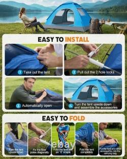 Grande tente de camping 2/3/4 personnes, tente légère d’extérieur, tente dôme 200x200 cm