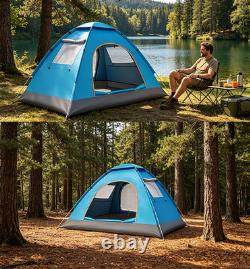 Grande tente de camping 2/3/4 personnes, tente légère d’extérieur, tente dôme 200x200 cm