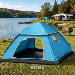 Grande tente de camping 2/3/4 personnes, tente légère d’extérieur, tente dôme 200x200 cm