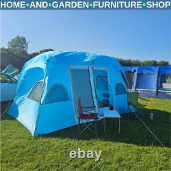 Grande tente de camping familiale pour 4 à 8 personnes, abri extérieur à 2 chambres, tente facile à monter