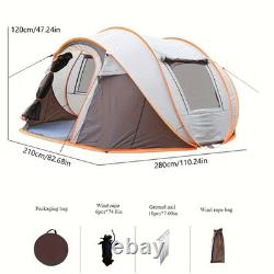 Grande tente de camping familiale pour 8 personnes, installation instantanée, aucun assemblage requis