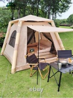 Grande tente de camping gonflable pour 4-5 personnes
