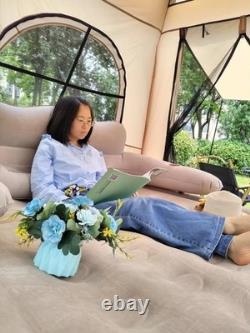 Grande tente de camping gonflable pour 4-5 personnes