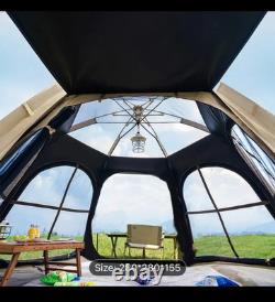 Grande tente de camping pour famille nombreuse avec système hydraulique, facile à monter, 280 cm x 280 cm