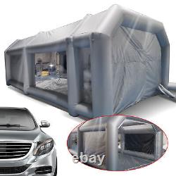 Grande tente de garage portative gonflable pour voiture avec cabine de peinture, housse et 2 filtres.