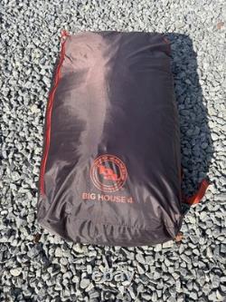 Grande tente dôme Big Agnes Big House 4 (4 personnes) avec vestibule ajouté et tapis de sol