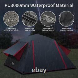 Grande tente dôme imperméable pop-up automatique pour 3 personnes, 83 pouces