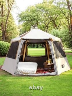 Grande tente gonflable de camping pour 4-6 personnes