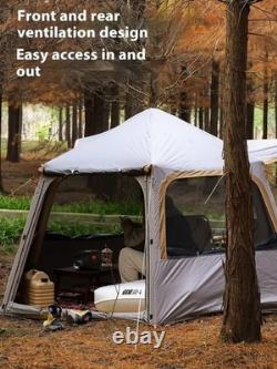 Grande tente gonflable de camping pour 4-6 personnes