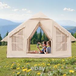 Grande tente gonflable facile à installer pour 4-6 personnes pour le camping/glamping avec pompe