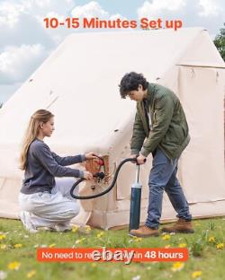 Grande tente gonflable facile à installer pour 4-6 personnes pour le camping/glamping avec pompe
