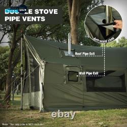 Grande tente hamac chaude avec sortie pour poêle, imperméable et coupe-vent, tente murale d’hiver