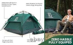 Grande tente instantanée 2/3 personnes, tente pop-up 3 secondes, installation facile et rapide pour le camping