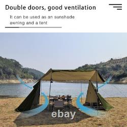 Grande tente pour 4 personnes pour camping, tente familiale chaude avec trou pour poêle, imperméable 3000mm
