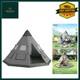 Grande Tente Tipi De Camping Pour 6 Personnes Avec Fen&ecirc;tres En Mesh Et Sol 3,65 X 3,65 M