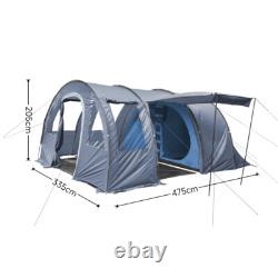 Grande tente tunnel, immense tente familiale pour camping en plein air et fêtes.