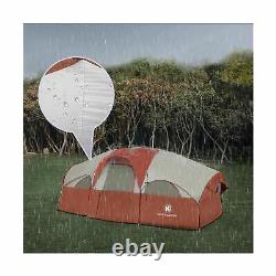 Hikergarden Portable Tent 8 Person Waterproof Outdoor Camping Shelter Red New