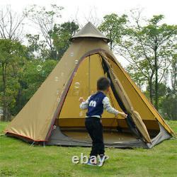 Imperméable 2-layer Yurt Family Indian Style Teepee Camping Tent Outdoor Travel
