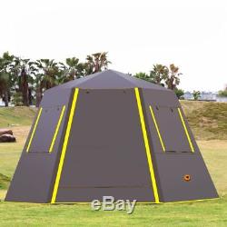 Imperméable À L'eau Ultra Grande Tente Famille En Plein Air Canopy Tarp Diagonal Camping Abri