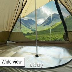 Imperméable Style Indien Grand Pyramide Teepee Tipi Tent Camping Familial 4 Personnes