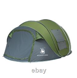 Instantané Pop Up Tente 3-4 Personnes Tente Familiale Camping Randonnée Respirant Extérieure